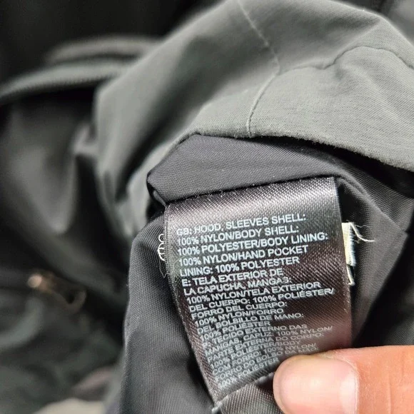 The North Face Women Jacket Medium Gray Hooded Dryvent Pockets Full Zip READ - Picture 11 of 16